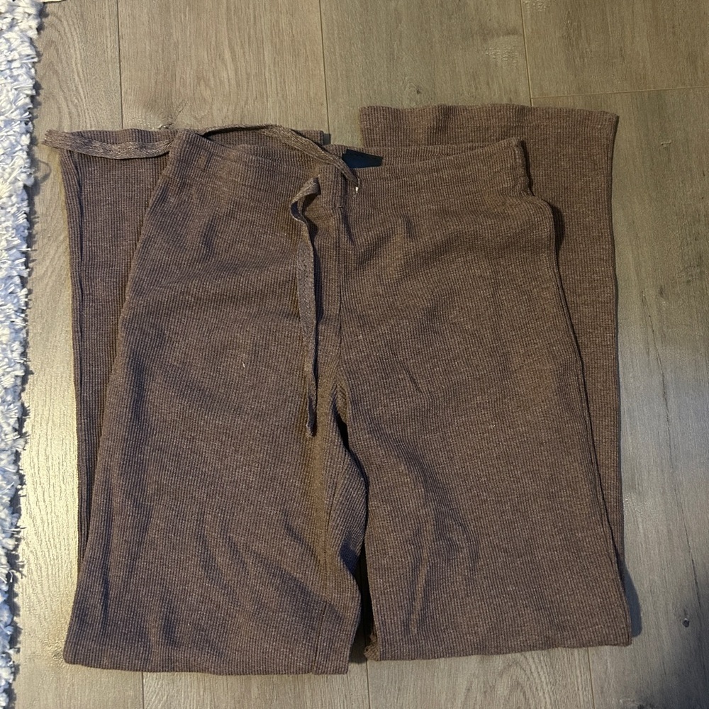 💙BOGO💙 H&M Brown/Taupe Ribbed Pant Small